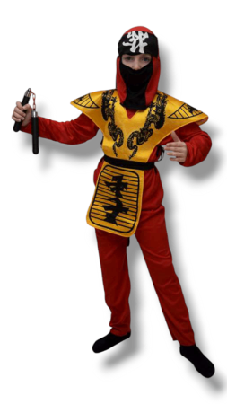 Ninja č.3  žlto-červený